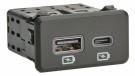 Dobbel USB A og C m/pigtail thumbnail